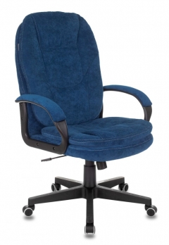 Кресло руководителя Бюрократ Бюрократ CH-868N Fabric темно-синий Velvet 29