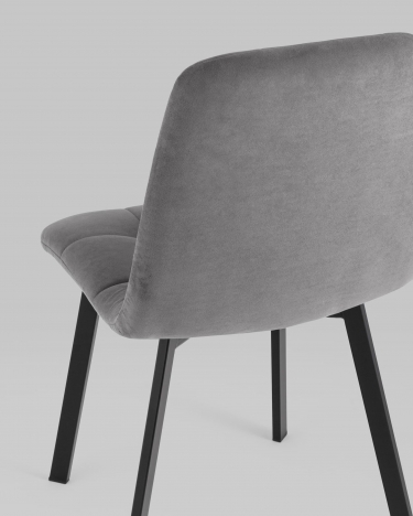 Стул Stool Group Oliver SquareвелюрТемно-серый