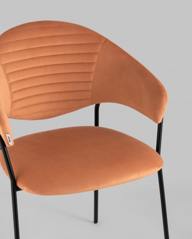 Стул Stool Group Алексис велюр Оранжевый