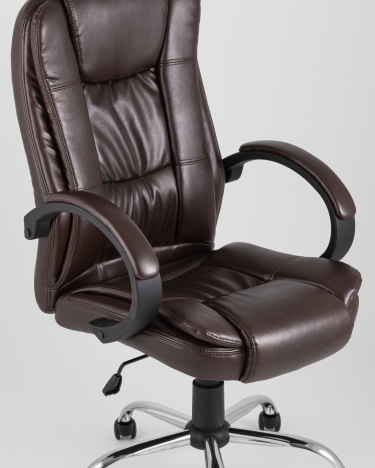 Компьютерное кресло Stool Group TopChairs Atlant экокожа Коричневое