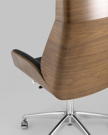 Кресло руководителя Stool Group TopChairs Crown экокожа Черное