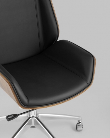 Кресло руководителя Stool Group TopChairs Crown экокожа Черное