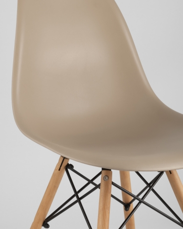 Стул Stool Group Eames DSW 4 шт. Бежевый