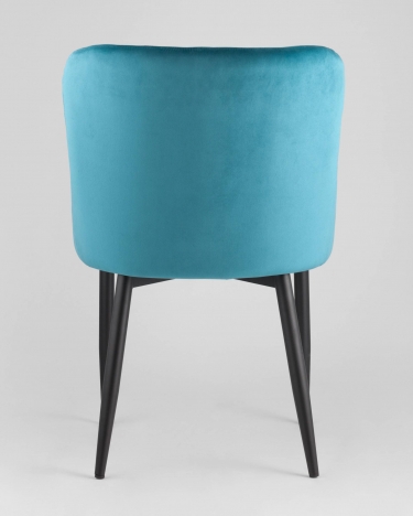 Стул мягкий Stool Group Ститч велюр Темно-бирюзовый