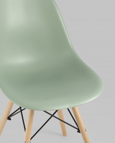 Стул Stool Group Style DSW 4 шт. Серо-зеленый