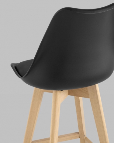 Стул Stool Group FRANKFURT полубарный экокожа Черный