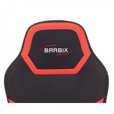 Кресло компьютерное BRABIX BRABIX Alpha GM-018 Черное/красное