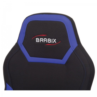 Кресло компьютерное BRABIX BRABIX Alpha GM-018 Черное/синее