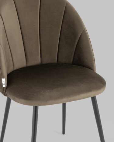 Стул для кухни Stool Group Логан NEW велюр Коричневый