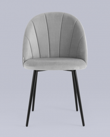Стул для кухни Stool Group Логан NEW велюр Светло-серый