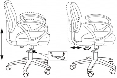Кресло детское Бюрократ Бюрократ KD-3/WH/ARM/HORSE-GN