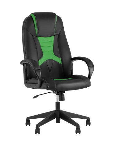 Геймерское кресло Stool Group TopChairs ST-CYBER 8 черный/салатовый