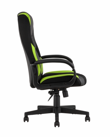 Геймерское кресло Stool Group TopChairs ST-CYBER 9 GREEN черный/зеленый