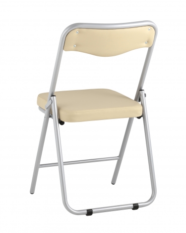 Складной стул Stool Group Джонни silver экокожа Кремовый