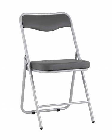 Складной стул Stool Group Джонни silver экокожа Серый
