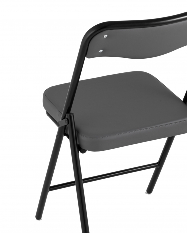 Складной стул Stool Group Джонни black экокожа Серый