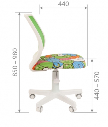 Детское кресло Chairman CHAIRMAN KIDS 112 white зоопарк/TW-34