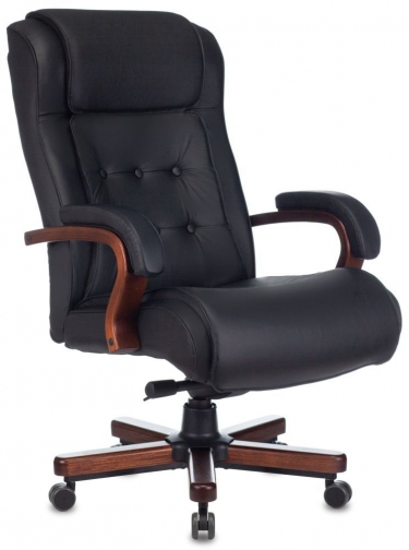 Кресло руководителя Бюрократ Бюрократ T-9926WALNUT/BLACK