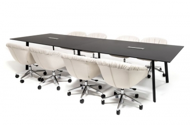 Кресло для посетителя Profoffice ALMA SOFT 5 star alum Ivory 2204