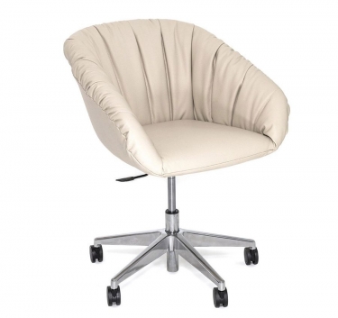 Кресло для посетителя Profoffice ALMA SOFT 5 star alum Ivory 2204