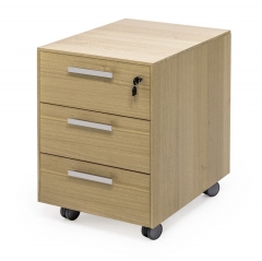 Тумба подкатная 3 ящика Profoffice ENZO 109 501 ECL-L 51 Светлый эвкалипт Хром