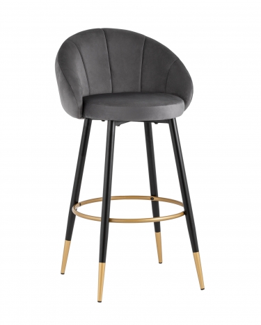 Стул Stool Group Наоми барный велюр Серый
