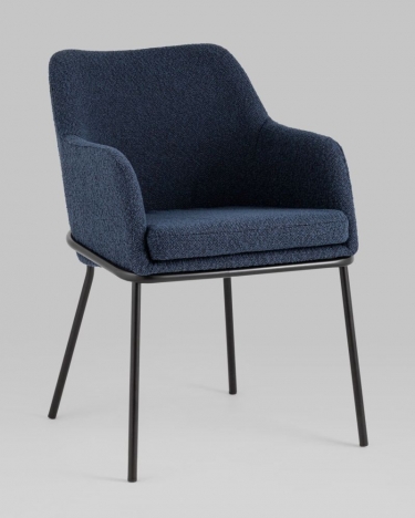 Стул Stool Group Кози ткань букле Синий