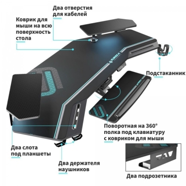 Кресло на черных опорах без подлокотников Profoffice PINKO plastic 4legs black Jade9502 noArms Серый Черный