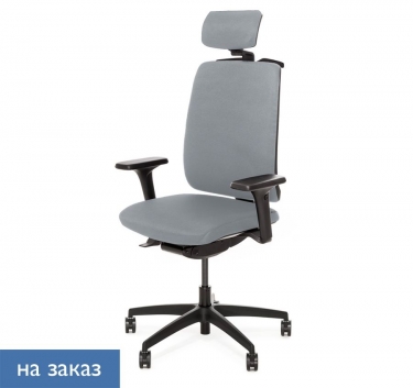 Кресло с подголовником Profoffice DION 870 1D black Jade9502 headrest hanger Серый Черный