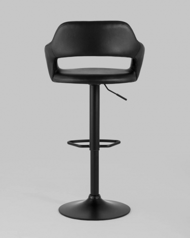 Стул барный регулируемый Stool Group Рич экокожа Черный