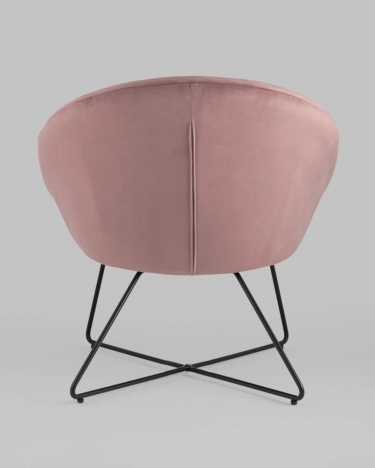 Кресло Stool Group Колумбия велюр Пыльно-розовое