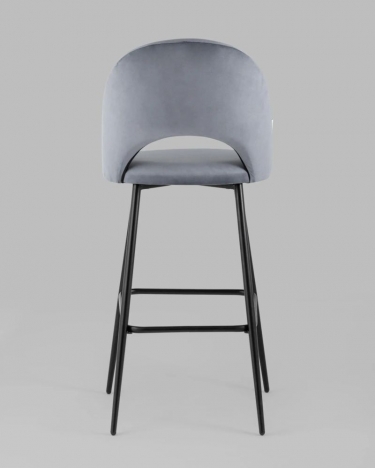 Стул барный Stool Group Меган Б велюр Серый