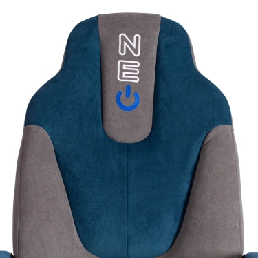 Кресло Tetchair NEO 2 22 флок Серый/синий 29/32