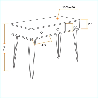 Стол Tetchair WD-05 Light