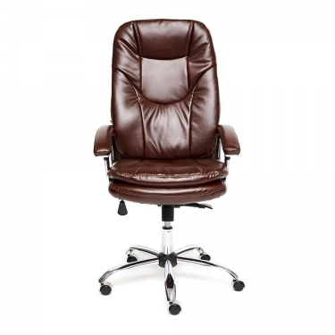 Кресло Tetchair SOFTY LUX кож/зам, коричневый, 2 TONE