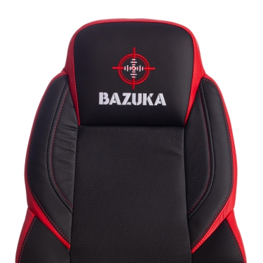 Кресло Tetchair BAZUKA кож/зам, черный/красный, 36-6/36-6/06/36-161
