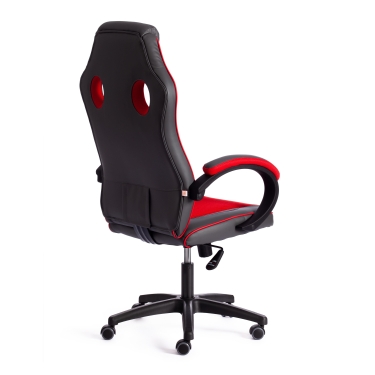 Кресло Tetchair RACER GT new кож/зам/ткань, металлик/красный, 36/08