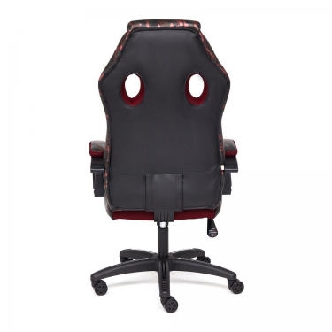 Кресло Tetchair RACER GT MILITARY кож/зам/ткань, розовый/бордо, TW 13