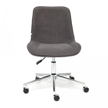 Кресло Tetchair STYLE флок , серый, 29