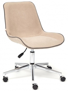 Кресло Tetchair STYLE флок , бежевый, 7