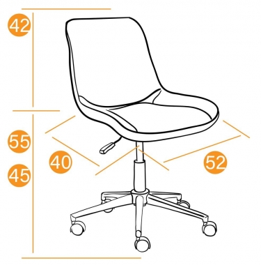 Кресло Tetchair STYLE флок , бордовый, 10