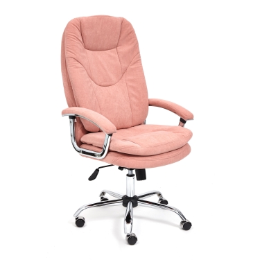 Кресло Tetchair SOFTY LUX флок , розовый, 137