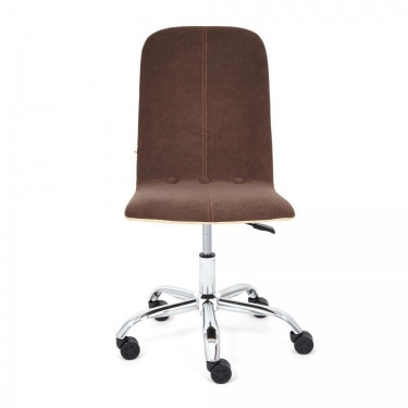 Кресло Tetchair RIO флок/кож/зам , коричневый/бежевый, 6/36-34