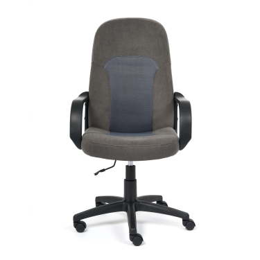 Кресло Tetchair PARMA флок/ткань, серый, 29/TW-12