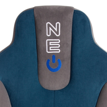 Кресло Tetchair NEO 3 флок , серый/синий, 29/32