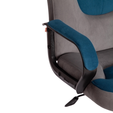 Кресло Tetchair NEO 3 флок , серый/синий, 29/32