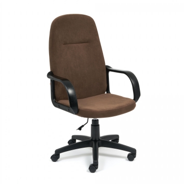 Кресло Tetchair LEADER флок , коричневый, 6