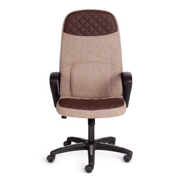 Кресло Tetchair ADVANCE ткань/кож/зам, светло-коричневый/коричневый, фостер 03/36-36