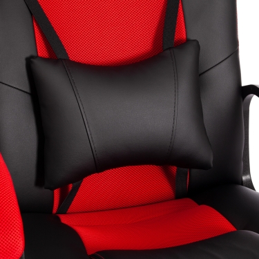 Кресло Tetchair DRIVER 22 кож/зам/ткань, черный/красный, 36-6/TW-08
