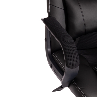 Кресло Tetchair DRIVER 22 кож/зам/ткань, черный/черный , 36-6/TW-11